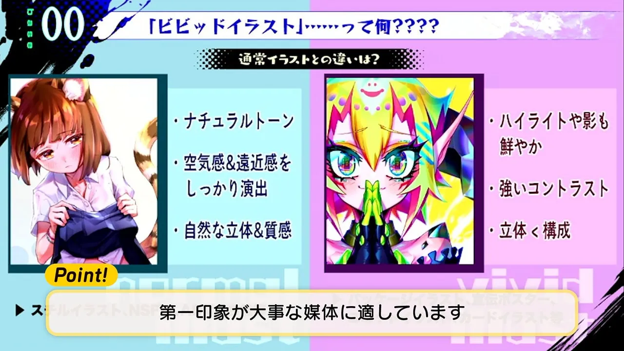 ビビッドカラーイラスト講座 お絵かき講座パルミー ビビッドカラーイラスト講座 お絵かき講座パルミー