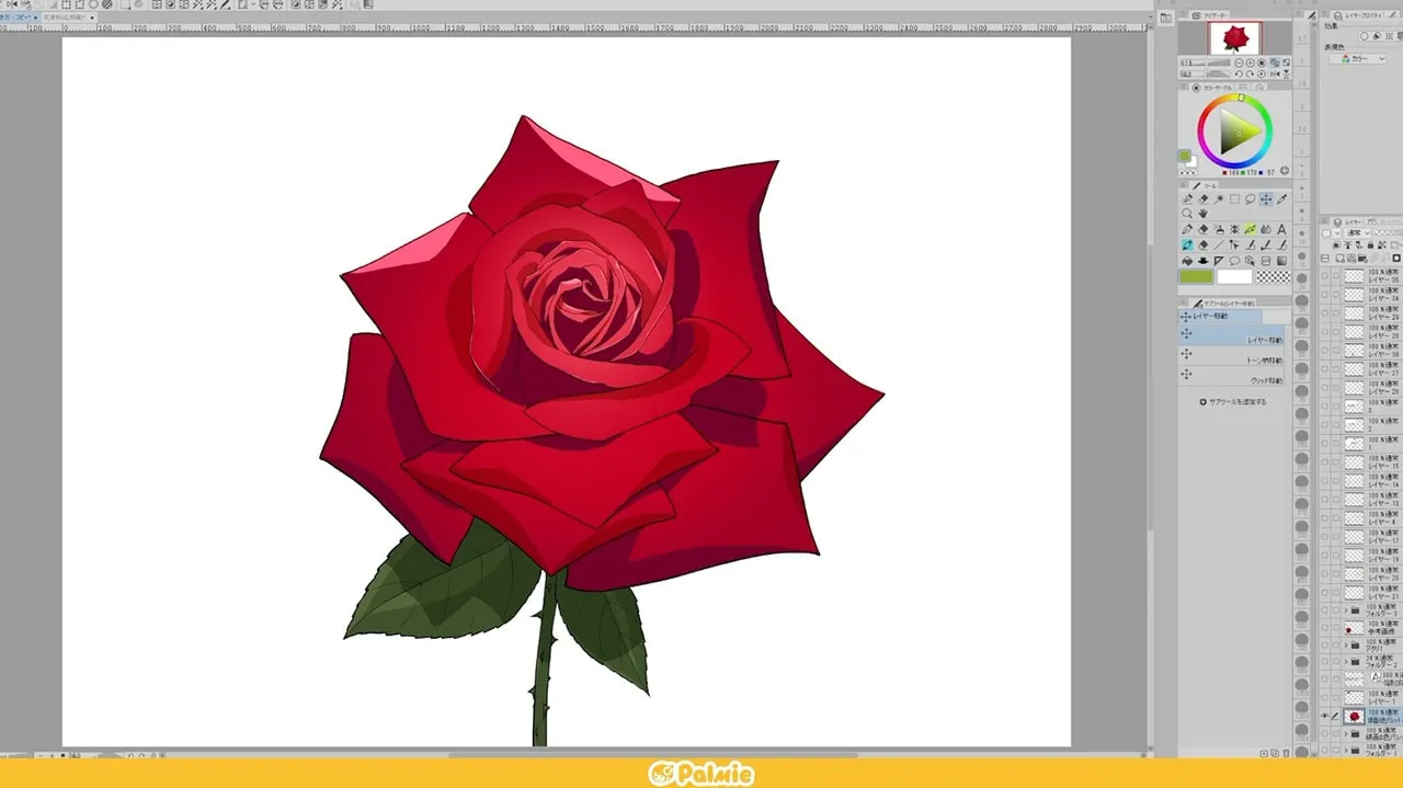 花の描き方講座 ー応用編ー お絵かき講座パルミー