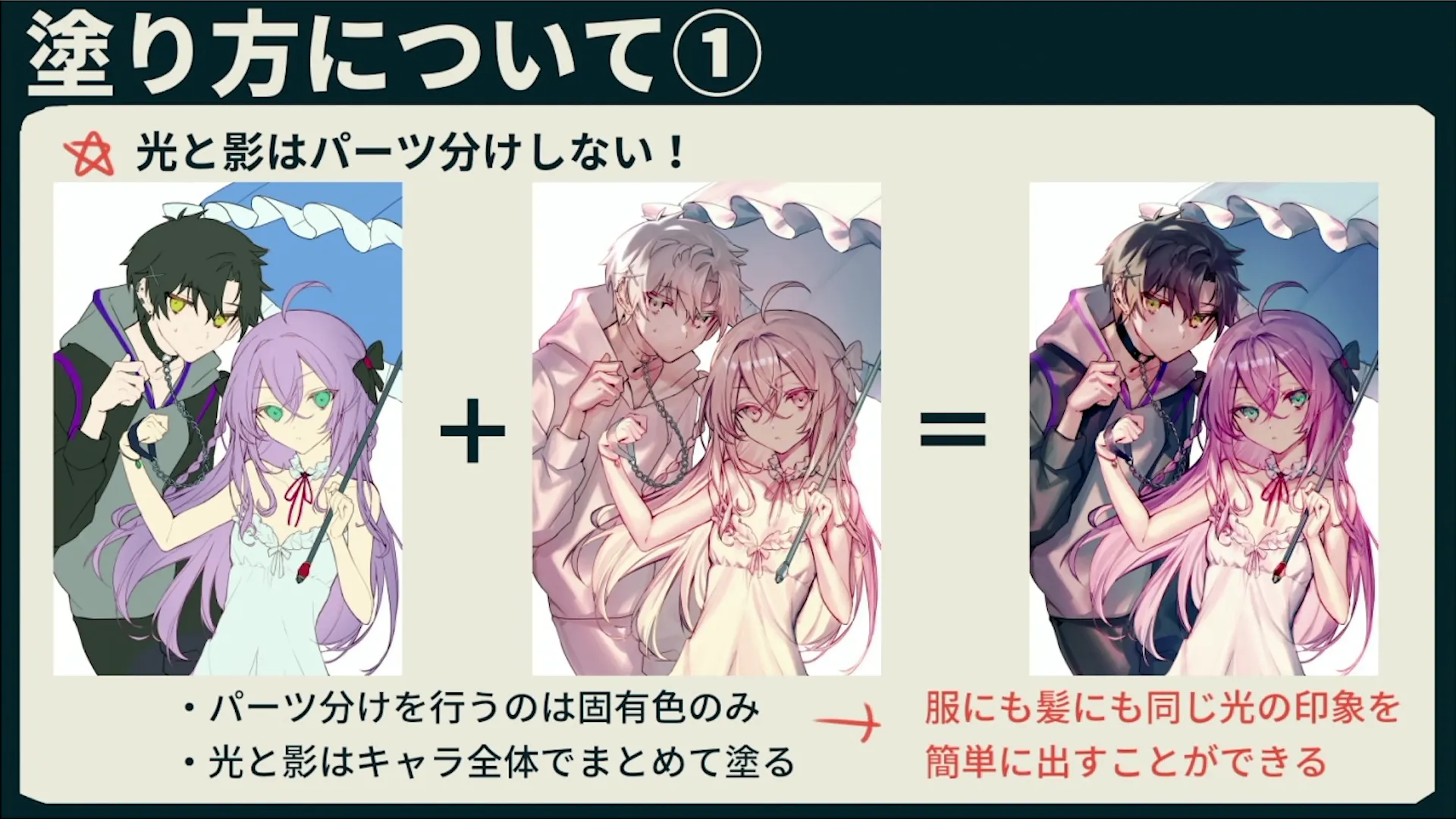 光から描くキャライラスト講座 お絵かき講座パルミー 光から描くキャライラスト講座 お絵かき講座パルミー