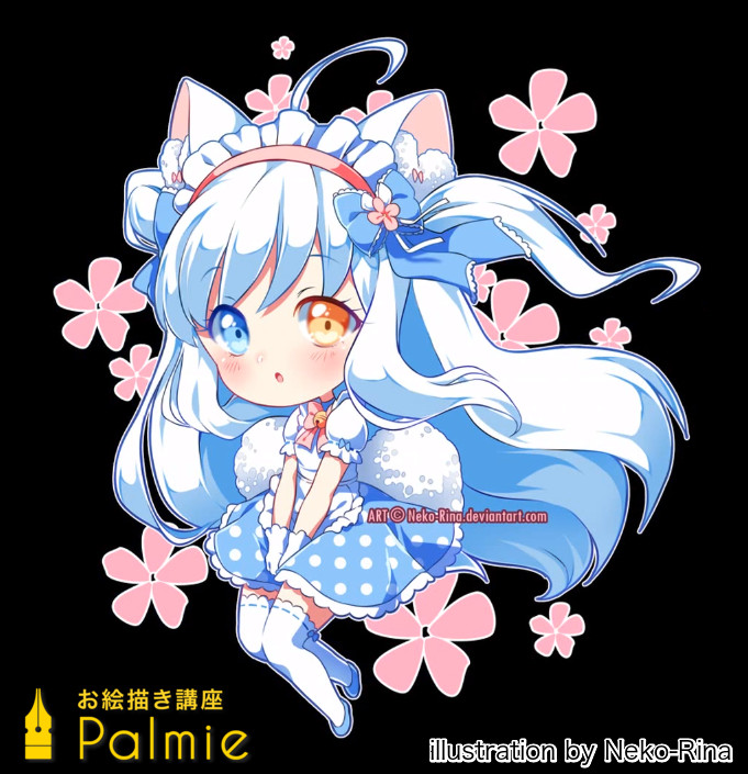 猫耳デフォルメキャラのイラストメイキング お絵かき講座パルミー 猫耳デフォルメキャラのイラストメイキング お絵かき講座パルミー