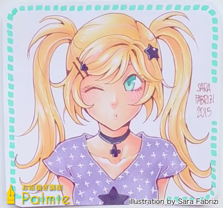 コピックで描く金髪ツインテールの女の子イラストメイキング お絵かき講座パルミー コピックで描く金髪ツインテールの女の子イラストメイキング お絵かき講座パルミー
