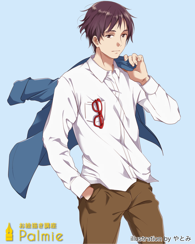 男性キャラクターの描き方講座 顔 髪 身体編 お絵かき講座パルミー 男性キャラクターの描き方講座 顔 髪 身体編 お絵かき講座パルミー