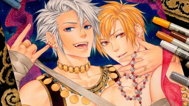 アナログ画材コピックで描く!男の子イラストメイキング