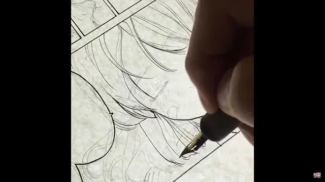 Gペンで!女の子の髪の毛ペン入れメイキング|吉村拓也先生のメイキング講座